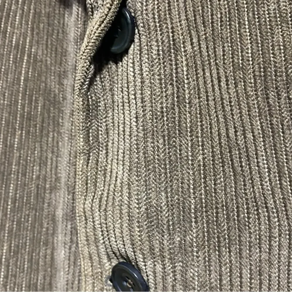 Cordovan & Grey brown corduroy sport coat blazer suit jacket 42 long